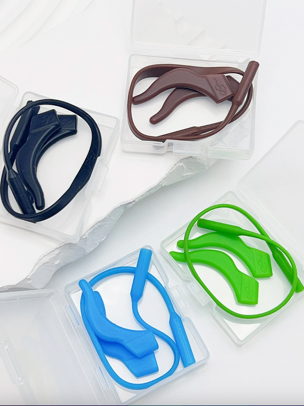SANGLES ANTIDÉRAPANTES EN SILICONE POUR LUNETTES